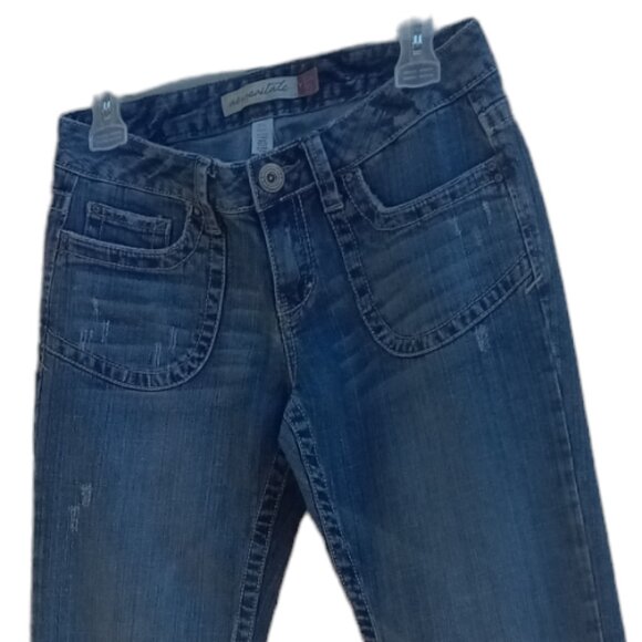 Aeropostale Hailey skinny flare jeans sz 5/6 #(T7) - Picture 6 of 12